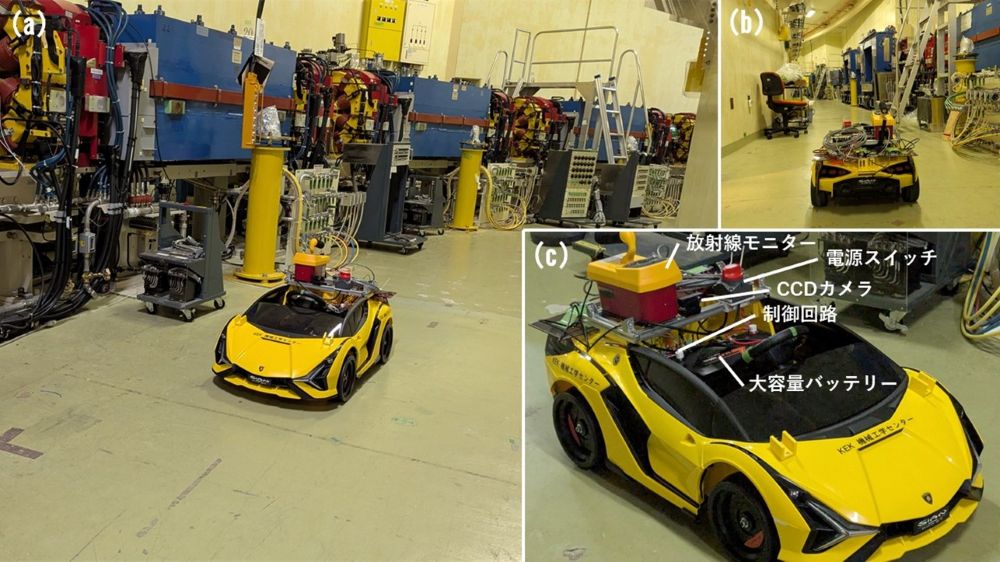 放射光施設トンネル内の放射線強度を観察可能な1 m級中型ロボットを開発