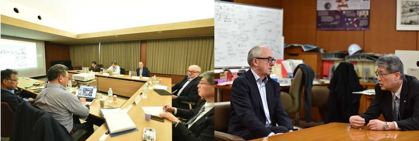 浅井機構長はじめ、幹部との懇談会の様子